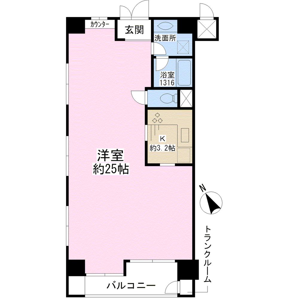 Floor plan. Price 29,800,000 yen, Occupied area 63.14 sq m , Balcony area 6.46 sq m