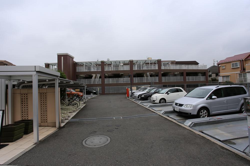 Parking lot. Common areas