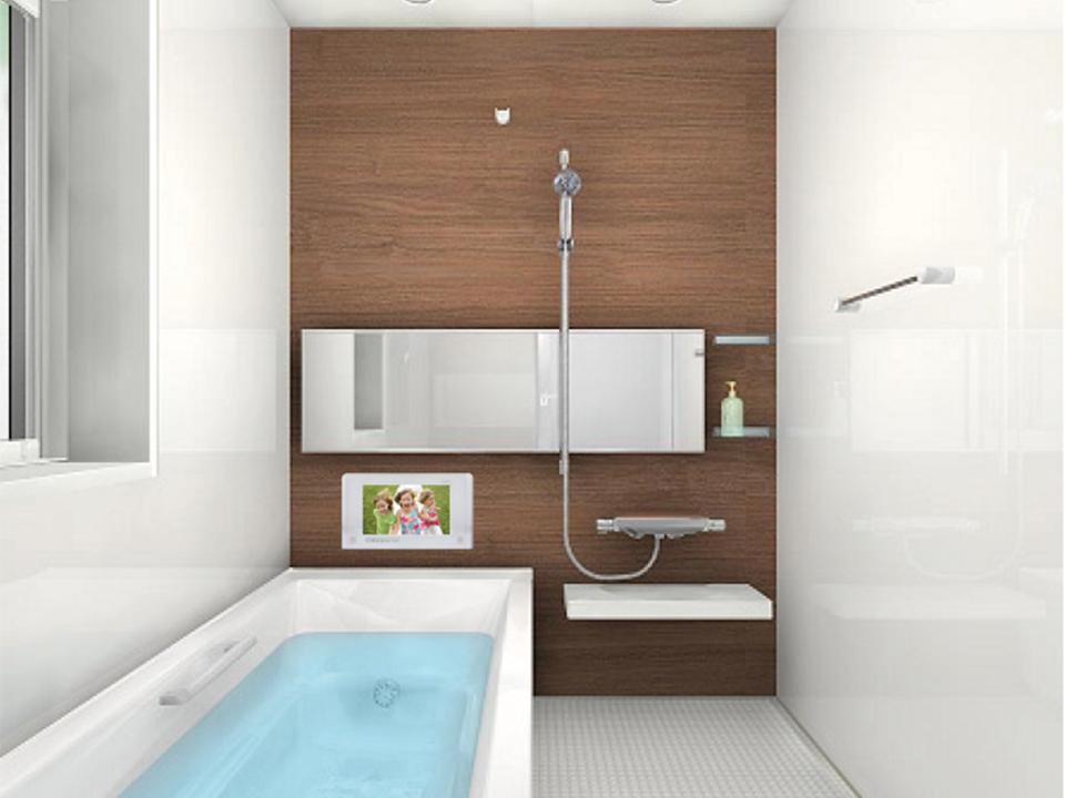 Same specifications photo (bathroom). Warm, Clean thermo floor and easy to dry! Cleaning a breeze!