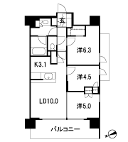 Floor: 3LD ・ K + N (storeroom) + WIC (walk-in closet), the occupied area: 64.28 sq m, Price: TBD