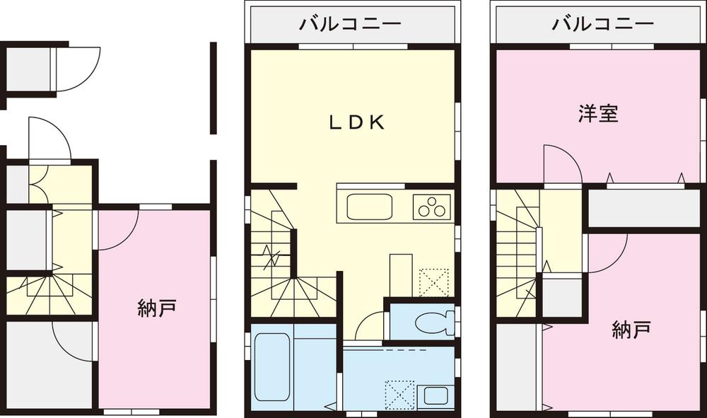 Floor plan. (1 Building), Price 33,958,000 yen, 1LDK+2S, Land area 50.1 sq m , Building area 78.87 sq m