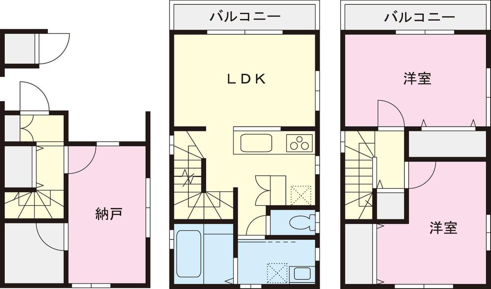 Floor plan. (Building 2), Price 33,958,000 yen, 2LDK+S, Land area 50.77 sq m , Building area 78.87 sq m
