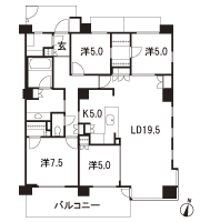 Floor: 4LDK + WIC + WTC + SIC, the occupied area: 107.45 sq m, Price: TBD