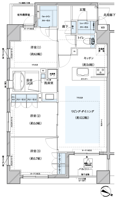 Floor: 3LDK + SIC + WIC, the occupied area: 73.26 sq m, Price: 38,900,000 yen, now on sale
