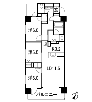 Floor: 3LDK + WIC, the occupied area: 72.39 sq m, Price: 36,900,000 yen, now on sale