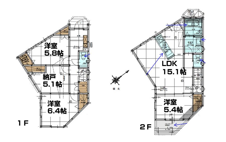 Floor plan. 39,958,000 yen, 4LDK, Land area 103.49 sq m , Building area 91.6 sq m floor plan