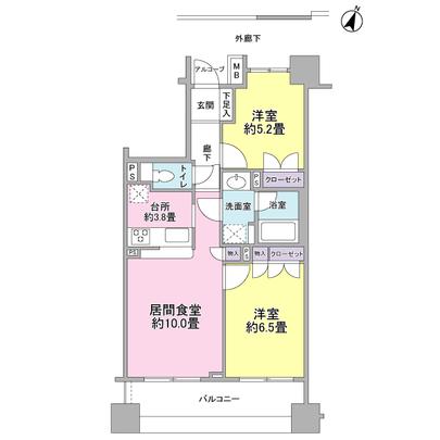 Floor plan.  [Floor plan] all rooms ・ There is housed in the living room.
