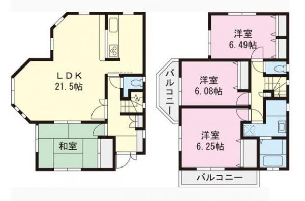 Floor plan. 36,800,000 yen, 4LDK, Land area 133.41 sq m , Building area 110.54 sq m