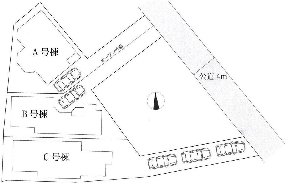 Compartment figure. 34,800,000 yen, 4LDK, Land area 132.98 sq m , Building area 111.37 sq m