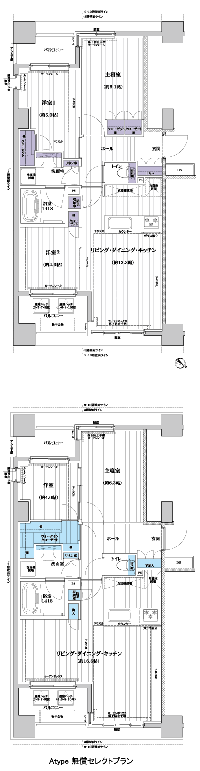Floor: 3LDK, occupied area: 61.62 sq m