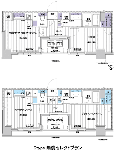Floor: 1LDK + WIC, the occupied area: 36.45 sq m