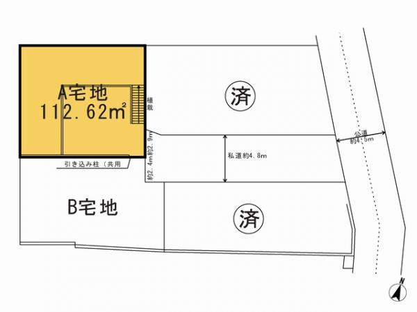 Compartment figure. Land price 41,800,000 yen, Land area 112.62 sq m