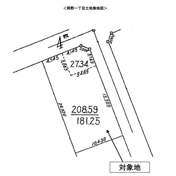 Compartment figure. Land price 150 million yen, Land area 208.59 sq m