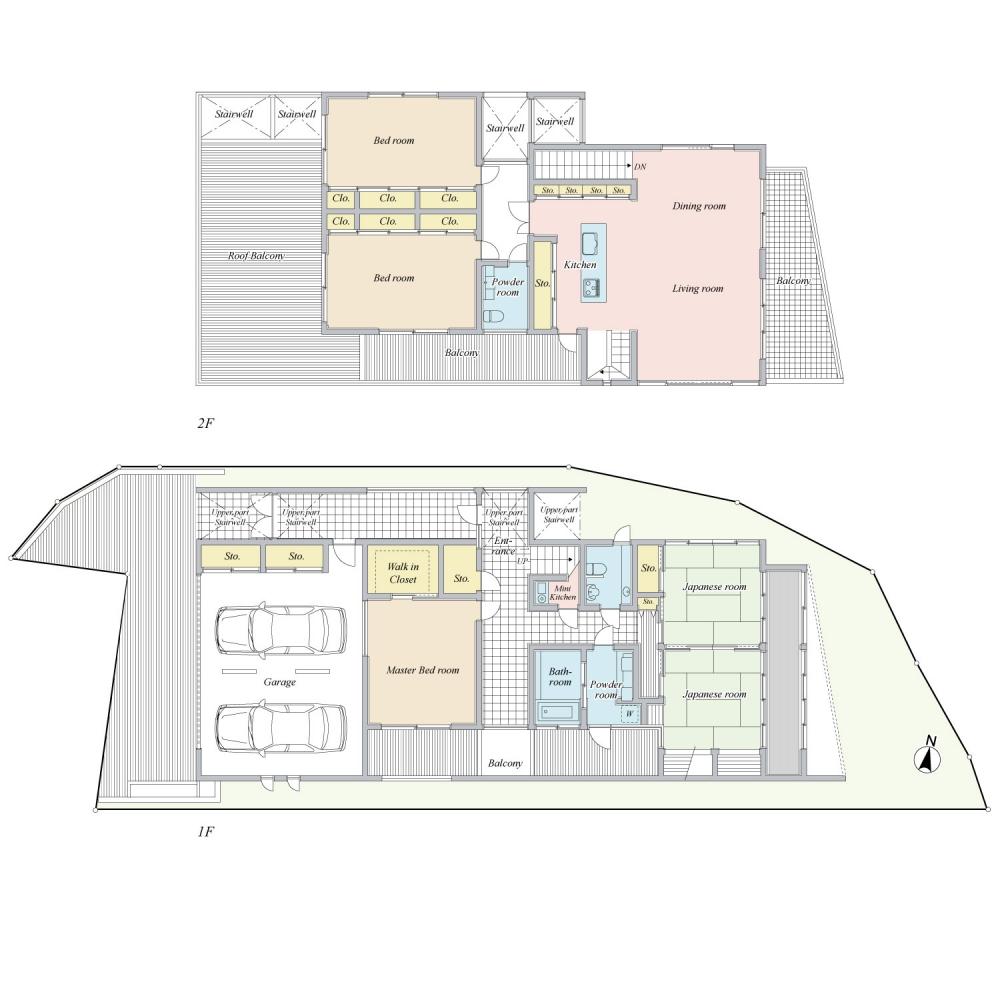 Floor plan. 168 million yen, 5LDK, Land area 325.26 sq m , Building area 232.87 sq m