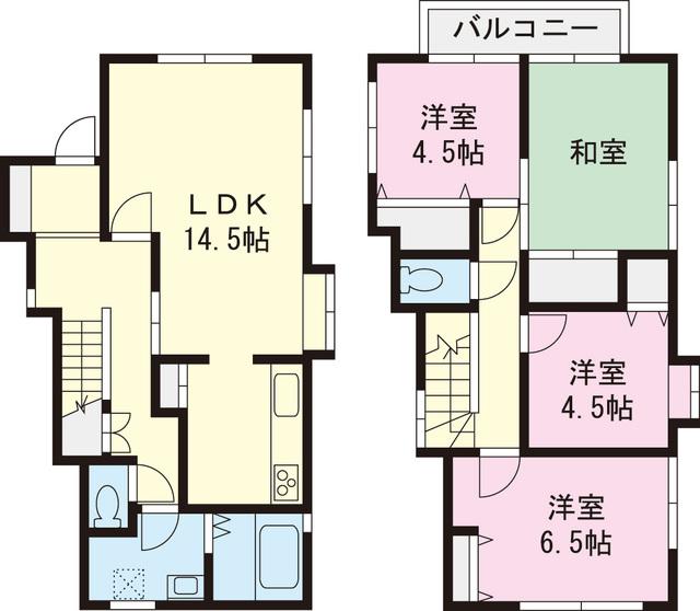 Floor plan. 43,800,000 yen, 4LDK, Land area 109.36 sq m , Building area 92.33 sq m
