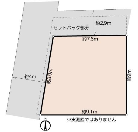 Compartment figure. Land price 25,800,000 yen, Land area 74.75 sq m