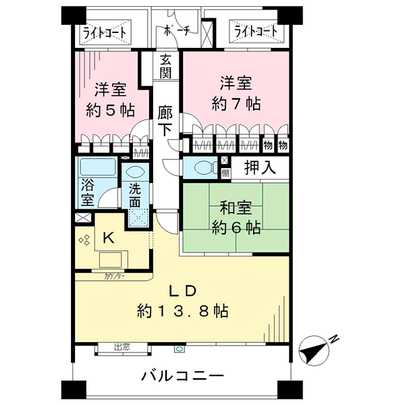 Floor plan. Yokohama City, Kanagawa Prefecture, Nishi-ku, Kusu, Mie