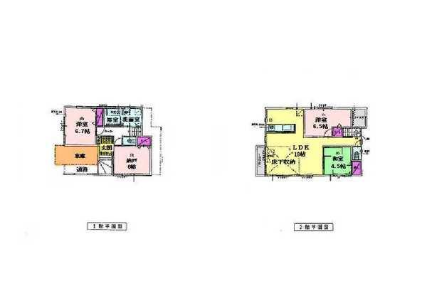 Floor plan. 43,800,000 yen, 3LDK+S, Land area 116.17 sq m , Building area 107.65 sq m