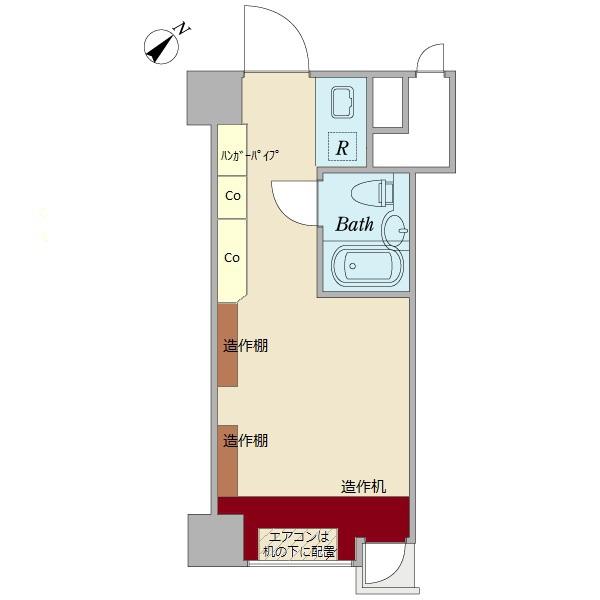 Floor plan. Price 7.9 million yen, Occupied area 17.37 sq m , Balcony area 0.53 sq m