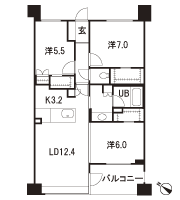 Floor: 3LD ・ K + 3WIC, the area occupied: 75.4 sq m, Price: TBD