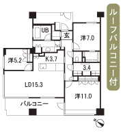 Floor: 3LD ・ K + DR + WIC + SIC, the occupied area: 101.83 sq m, Price: TBD
