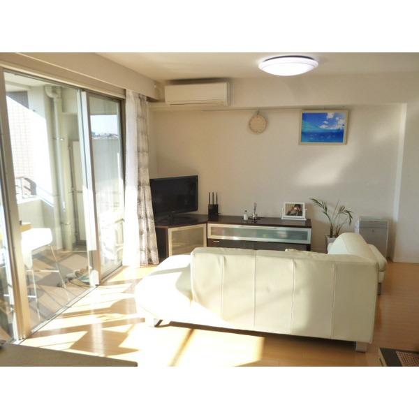 Living. Day good! It is inserted up to the back of the room!