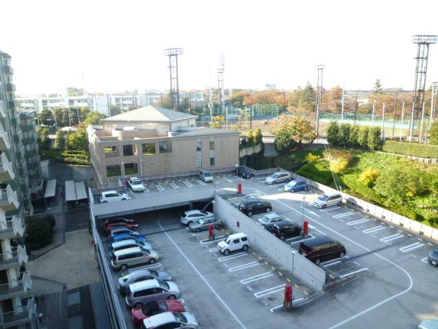 Parking lot. Flat self-propelled parking