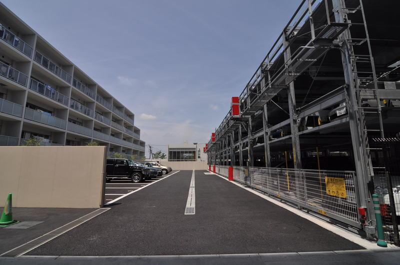 Parking lot. Common areas