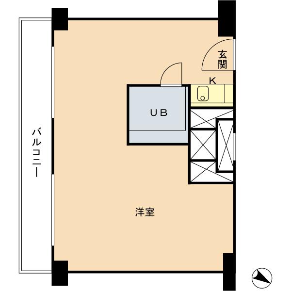 Floor plan. Price 6.9 million yen, Occupied area 26.46 sq m , Since the balcony area 5.08 sq m entrance and Western-style spaces are separated, Also protect privacy.