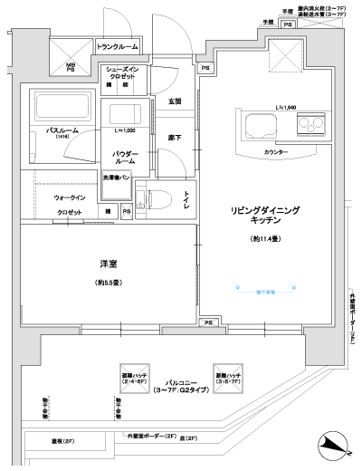 Floor: 1LDK + WIC + SIC, the occupied area: 40.95 sq m, Price: TBD