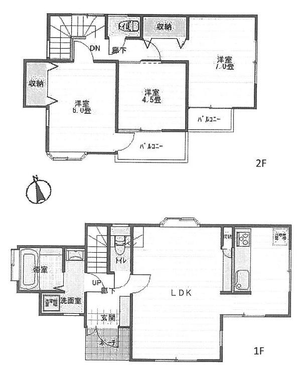 Floor plan. 22,800,000 yen, 3LDK, Land area 118.41 sq m , Building area 82.62 sq m Zenshitsuminami facing day preeminent Floor. 