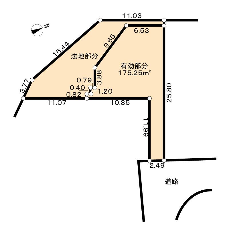 Compartment figure. Land price 37 million yen, Land area 309.82 sq m