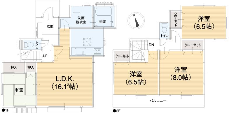 Floor plan. 41,200,000 yen, 4LDK, Land area 155.3 sq m , Building area 97.71 sq m floor plan