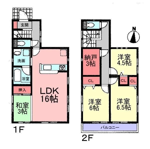 Floor plan. 35,800,000 yen, 4LDK + S (storeroom), Land area 158.19 sq m , Just good to relax building area 92.34 sq m, There is a Japanese-style room adjacent to the living room
