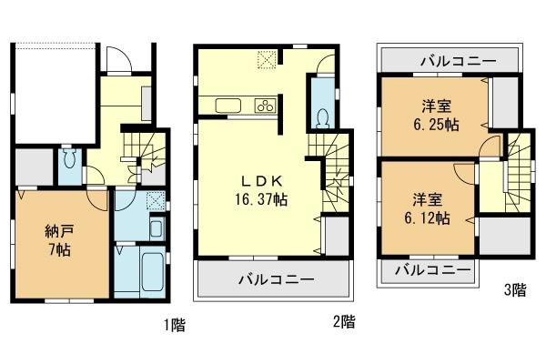 Floor plan. 25,800,000 yen, 2LDK+S, Land area 71.26 sq m , Building area 99.77 sq m floor plan