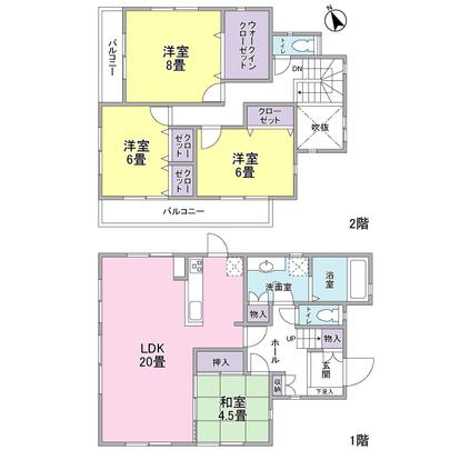 Floor plan. 4LDK of building area 115.92 sq m.