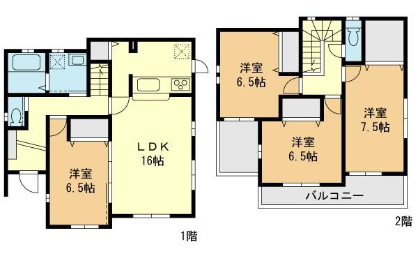 Floor plan. 43,800,000 yen, 4LDK, Land area 139.36 sq m , Building area 101.65 sq m floor plan