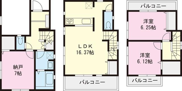 Floor plan. 25,800,000 yen, 2LDK+S, Land area 71.26 sq m , Building area 91.08 sq m