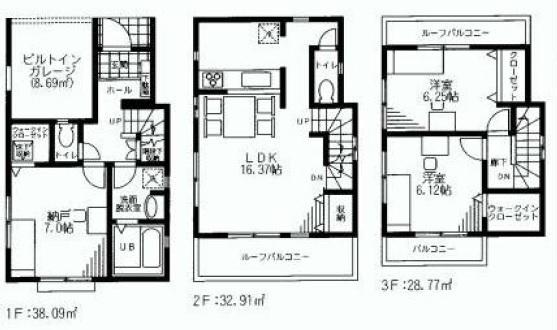 Floor plan. 25,800,000 yen, 2LDK + S (storeroom), Land area 71.26 sq m , Building area 99.77 sq m