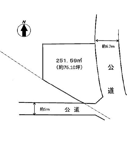 Compartment figure. Land price 32 million yen, Land area 251.59 sq m
