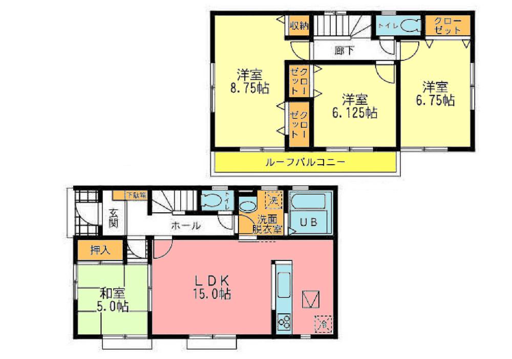 Floor plan. (4), Price 30,800,000 yen, 4LDK, Land area 109.79 sq m , Building area 98.33 sq m