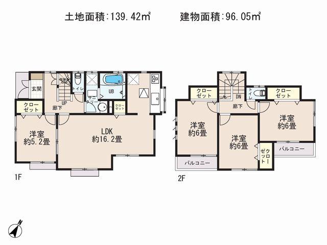 Floor plan. 31,800,000 yen, 4LDK, Land area 139.42 sq m , Priority to the present situation is if it is different from the building area 96.05 sq m drawings