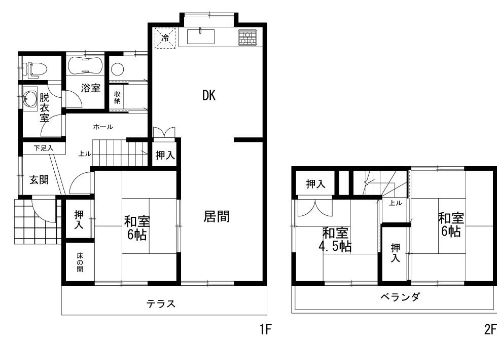 Floor plan. 25,800,000 yen, 4DK, Land area 140.14 sq m , Building area 79.05 sq m