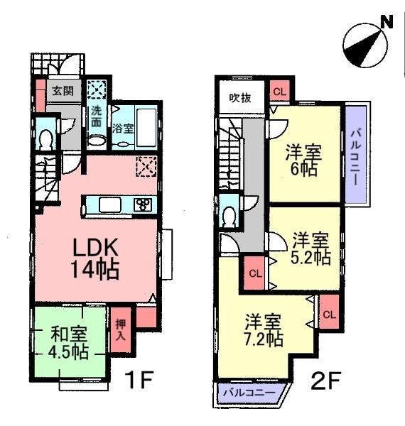 Floor plan. (10 Building), Price 29,800,000 yen, 4LDK, Land area 131.48 sq m , Building area 88.6 sq m