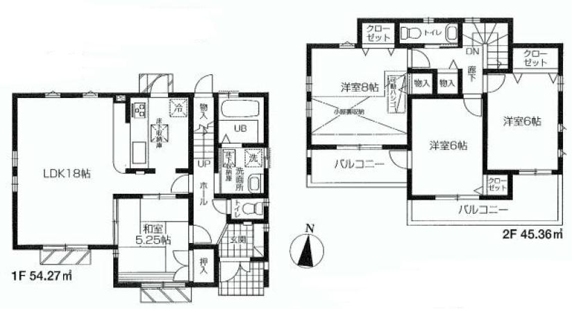 Floor plan. 40,800,000 yen, 4LDK, Land area 165.26 sq m , Building area 99.63 sq m