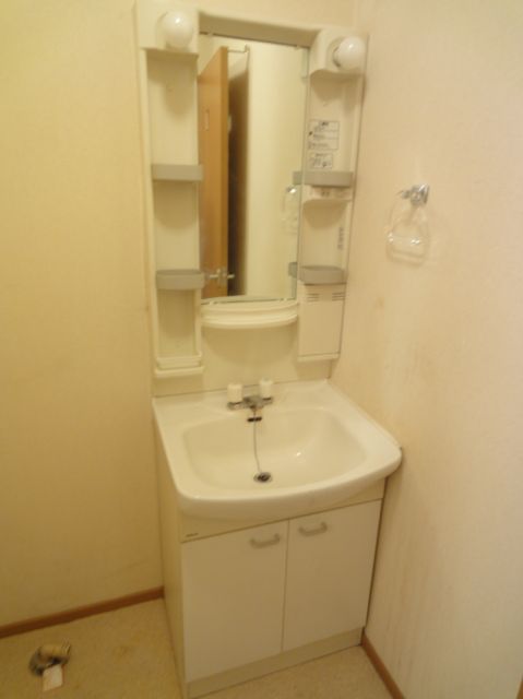 Washroom. With wash basin