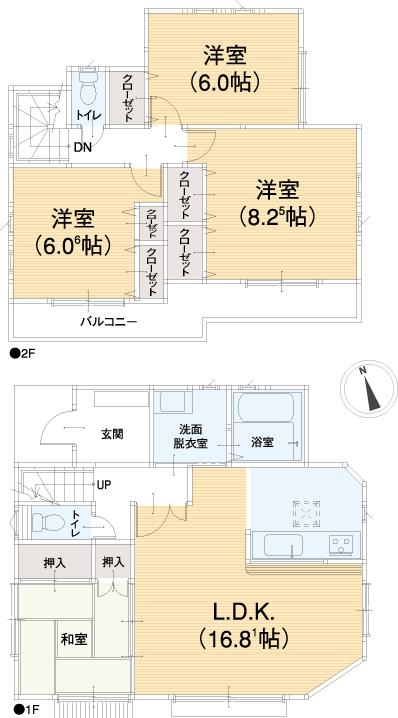 Floor plan. 35,800,000 yen, 4LDK, Land area 172.35 sq m , Building area 99.06 sq m floor plan