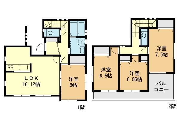 Floor plan. 38,800,000 yen, 4LDK, Land area 132.33 sq m , Building area 101.44 sq m floor plan