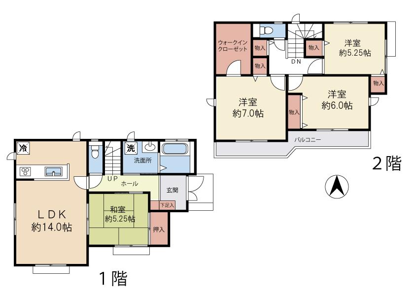 Floor plan. 41,800,000 yen, 4LDK, Land area 166.02 sq m , Building area 96.88 sq m