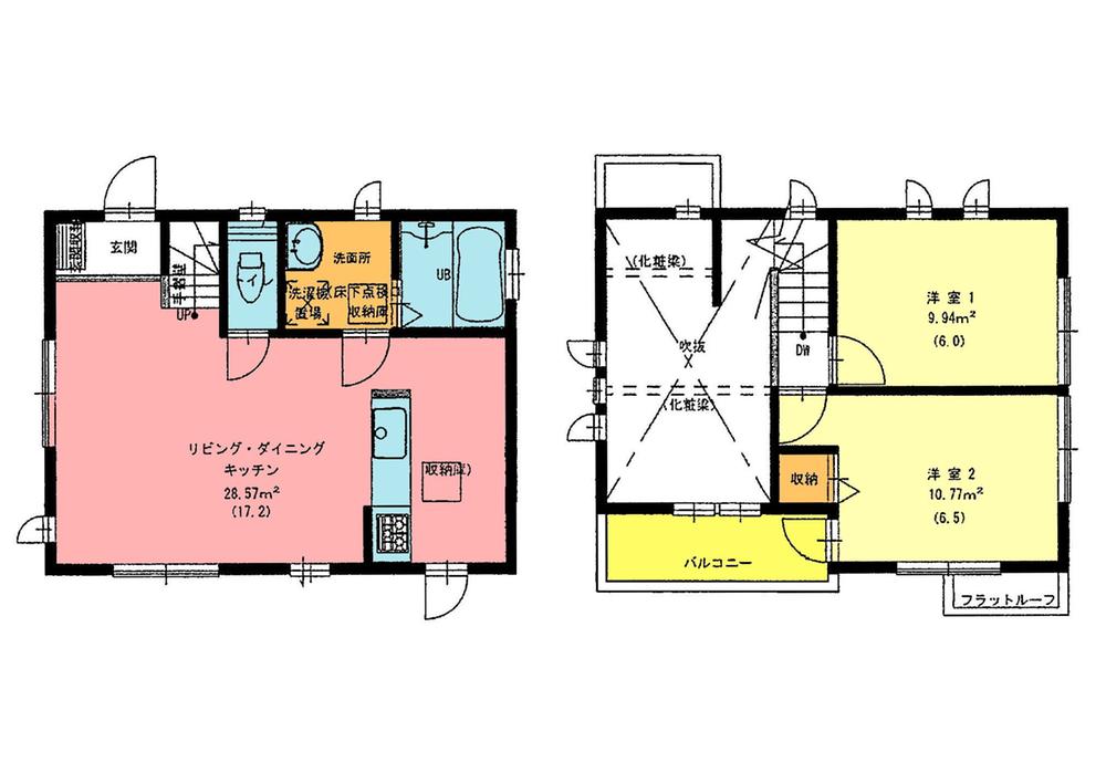 Floor plan. 30,800,000 yen, 2LDK, Land area 81.73 sq m , Building area 63.75 sq m